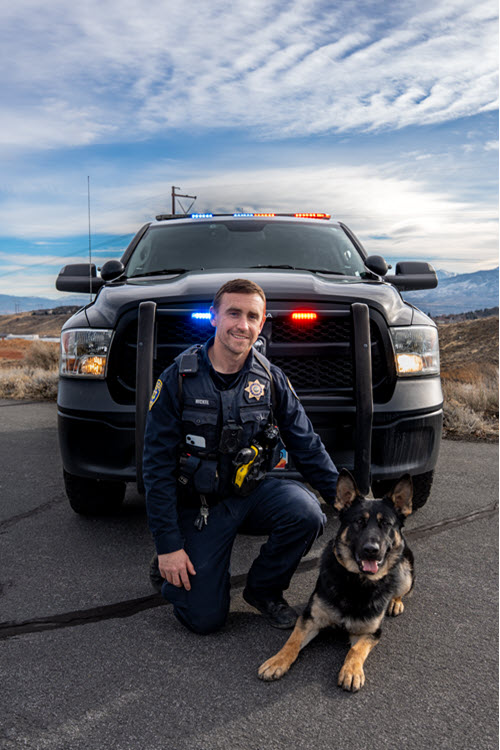 Officer Nickel and K9 Bak